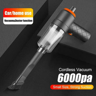 Portable Car Vacuum Cleaner 6000PA Mini Wireless Cleaner Handheld Auto Vacuums Home & Car Dual Use Vacuum Cleaners