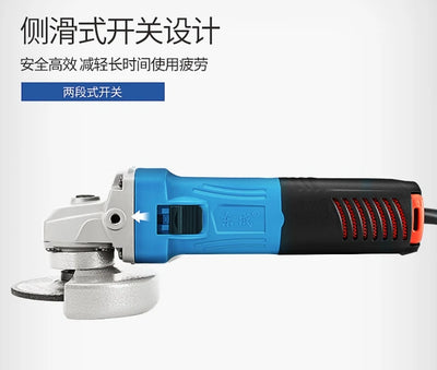 WSM800-100 Handheld Angle Grinder Power Tools with Metal Hand Wheel Cutter Portable Polisher