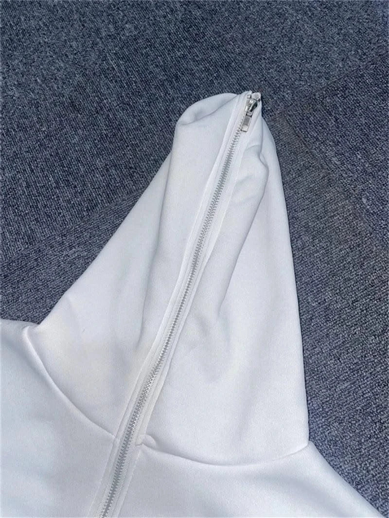 Zipper Hoodies Women/Men Trendy Long Sleeve Hooded Fleece Sweatshirt Casual Campus Streetwear Sportswear Hot Sales High Quality