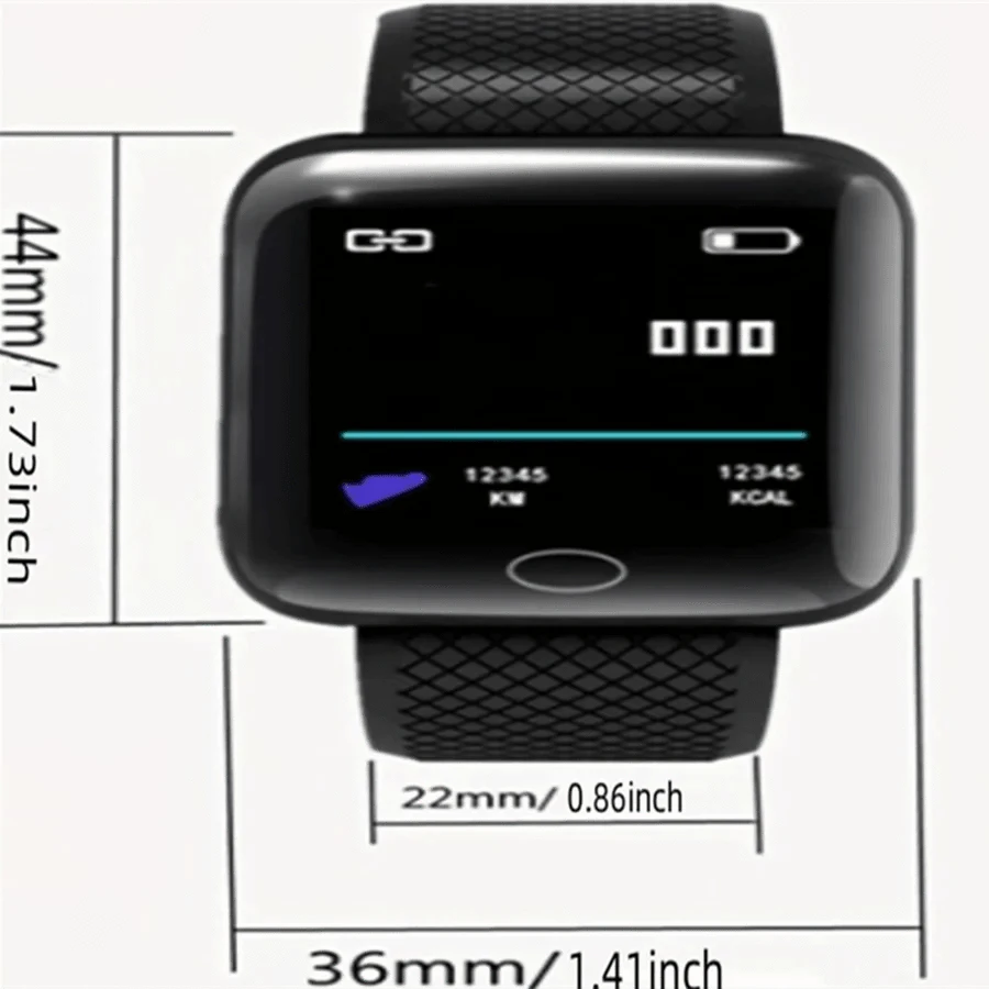 Multifunction Smart Watch For Men Women Kids Message Remind Music Control Sport Step Calories D13 Smartwatch Alarm Clock 116Plus