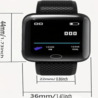 Multifunction Smart Watch For Men Women Kids Message Remind Music Control Sport Step Calories D13 Smartwatch Alarm Clock 116Plus
