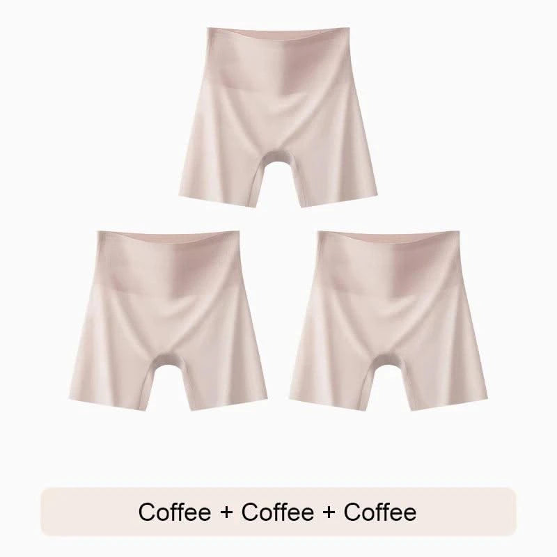 Female Boxer Shorts Plus Size Shorts Ice Silk Underwear for Women Women Seamless Panties Safety Short Pants Woman Girdle Brief