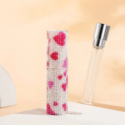 Luxury 10ml Perfume Spray Bottle Bling Rhinestones Refillable Perfume Atomizer Empty Bottle Travel Cosmetic Essential Container