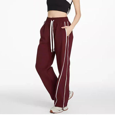 Women's sports and fitness pants, summer new style with pocket sports breathable quick drying casual loose sports pants