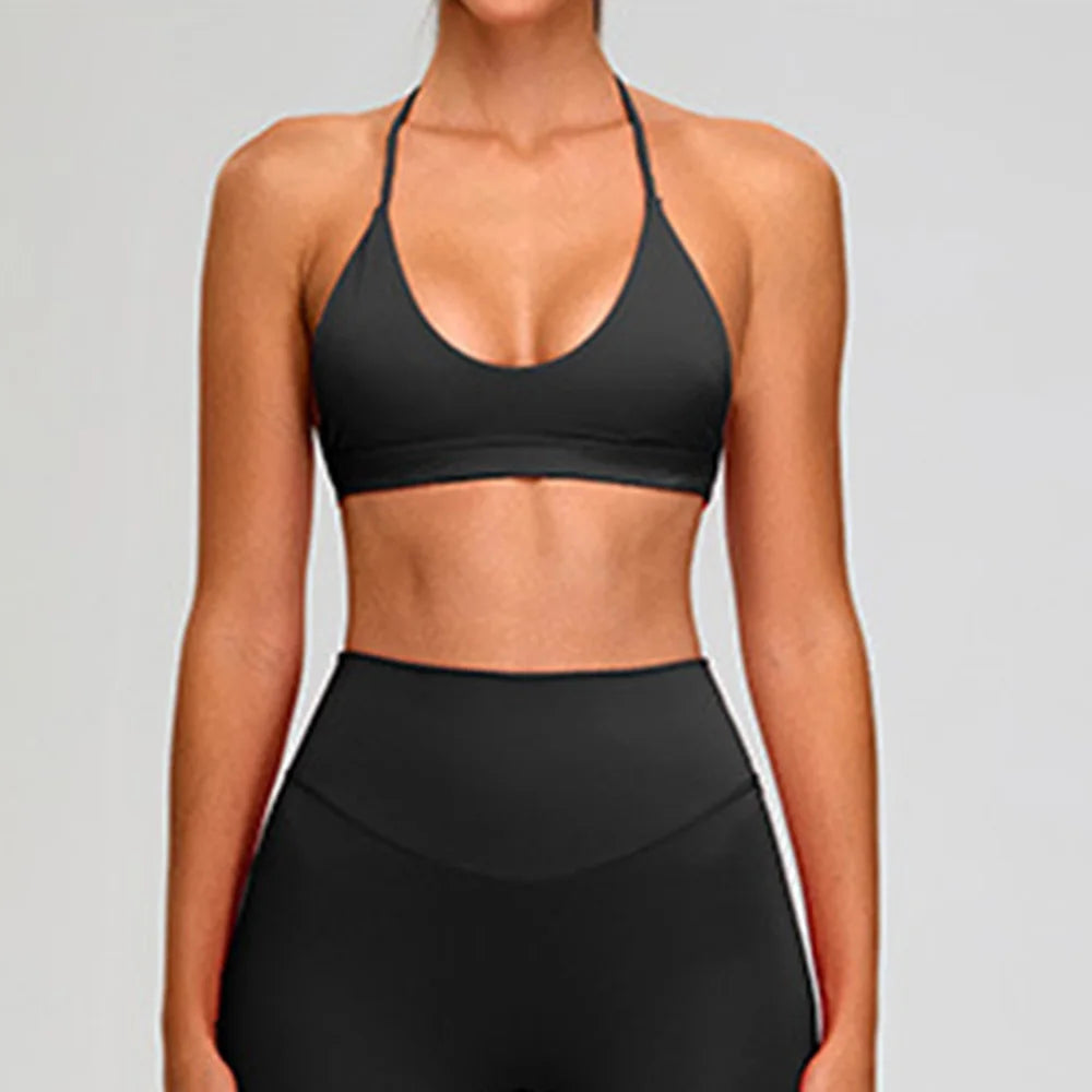 Breathable Sports Bra for Women Fitness Top Push Up Sport Bra Backless Yoga Underwear Sport Tops Running Vest Workout Gym Wear