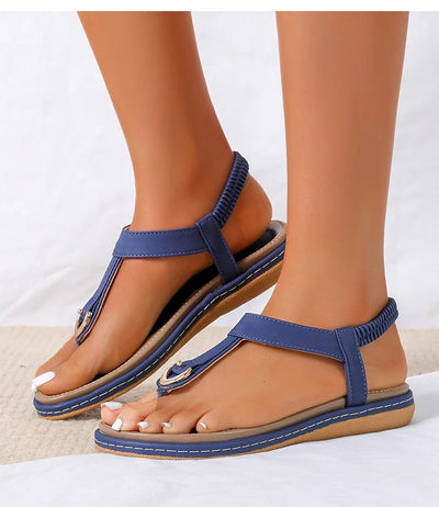 Women's Sandals 2025 New Flat Heels Sandals For Summer Shoes Woman Flip Flops Soft Bottom Beach Summer Footwear Sandalias Mujer