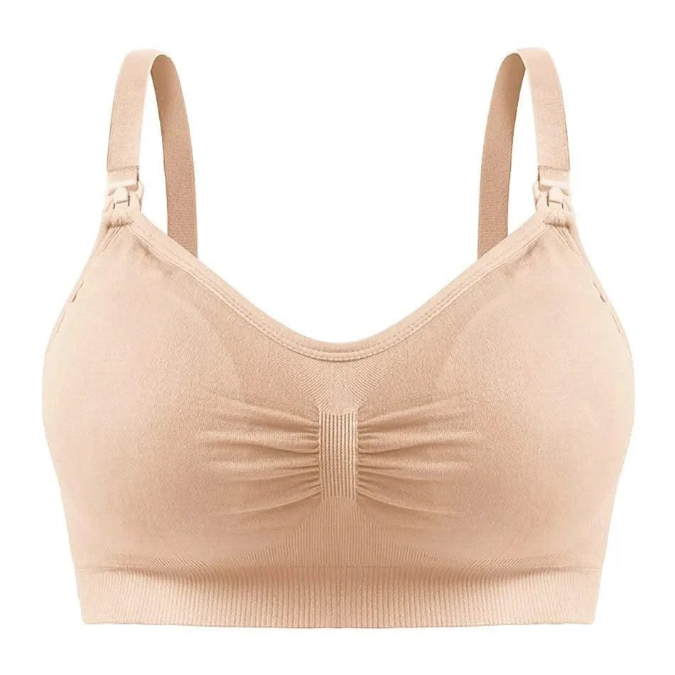Maternity Bras Double Layer Seamless Bra Pregnancy Clothes Prevent Sagging Breastfeeding Women's Breathable lactancia Bra