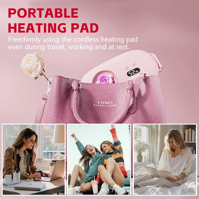 Women's uterus warming device+waist massager, warming the abdomen and relaxing the waist, understanding your gentle care