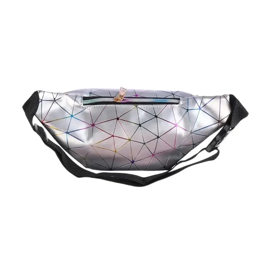 New Fashion Women Waist Packs Fanny Pack Pouch Hip Purse Satchel Laser Belt Bags Geometric Patterns Wallet