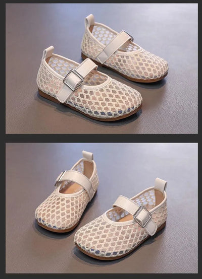 Hollow Weaving Breathable Non Slip Girls Flat Shoes For Children | Princess Shoes | Kids Fashion Sandals
