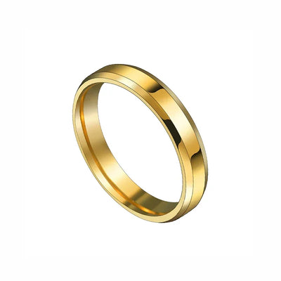 Engraving Letter Name Rings for Women Stainless Steel Jewelry Customized Personalized 4mm Ring Engagement Wedding Couple Gifts
