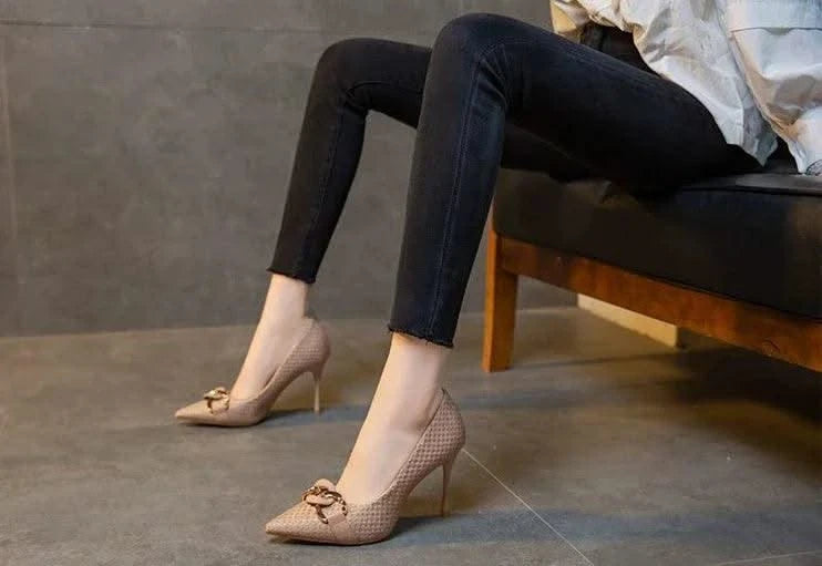 Non Slip Casual Ladies High Heeled Pump Shoes | Elegant Hot Trendy Women's Shoes