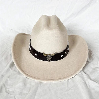 Men's Western Women's Cowboy Hat Army Green Men's Women's Cowboy Jazz Hat Wide Brim Felt Fedora Sombrero Hombre