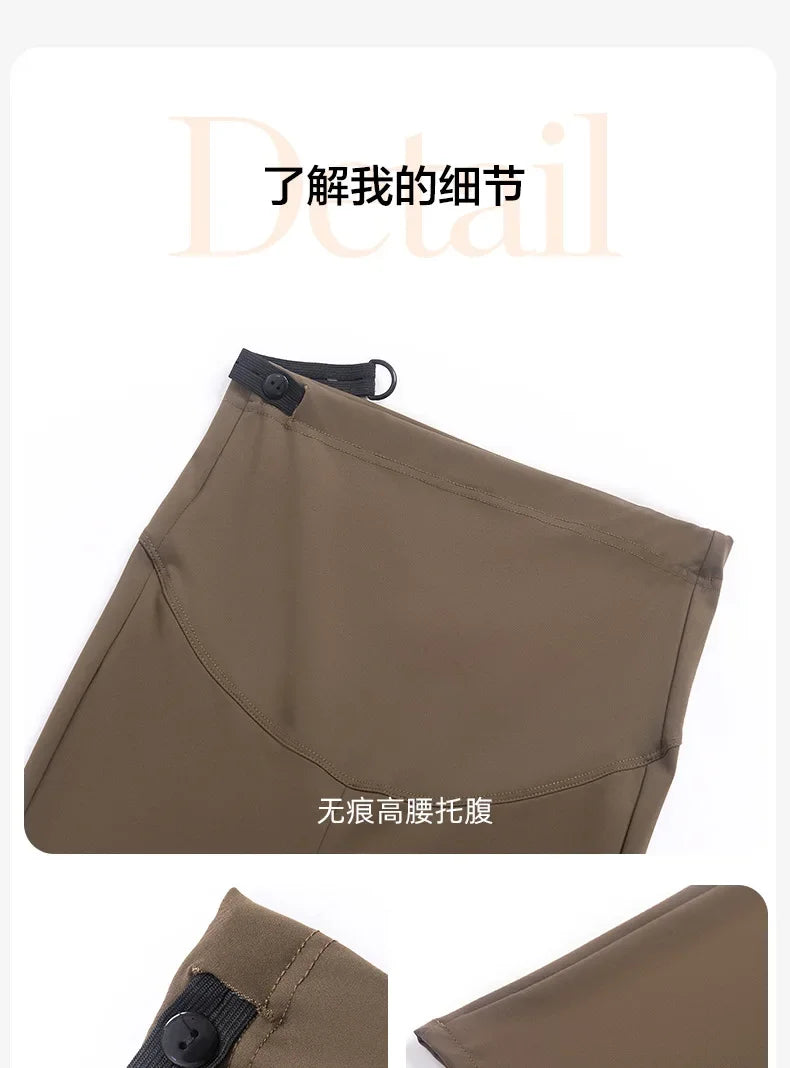 Maternity Leggings for Pregnant Women Yoga Flared High-waisted Trousers Pregnancy Clothes