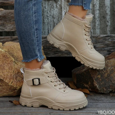 Women's snow boots in autumn winter thick warmth simple comfortable versatile short boots for women