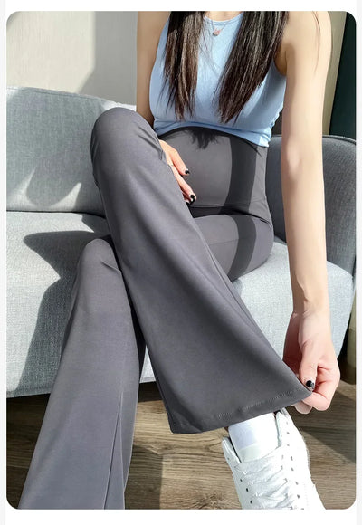 Maternity Leggings for Pregnant Women Yoga Flared High-waisted Trousers Pregnancy Clothes
