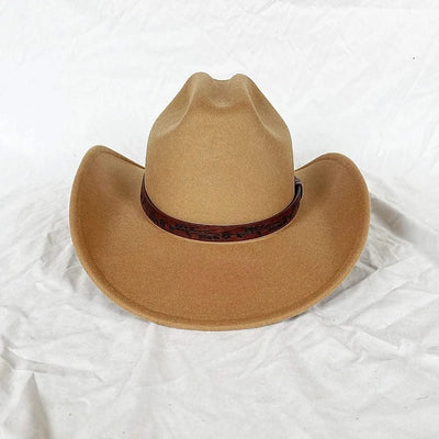 Men's Western Women's Cowboy Hat Army Green Men's Women's Cowboy Jazz Hat Wide Brim Felt Fedora Sombrero Hombre