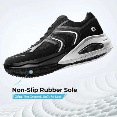 Fitville Extra Wide Walking Shoes for Men Wide Cushioned Sports Shoes For Swollen Feet Flat Feet Arch Fit Relieve Heel Pain