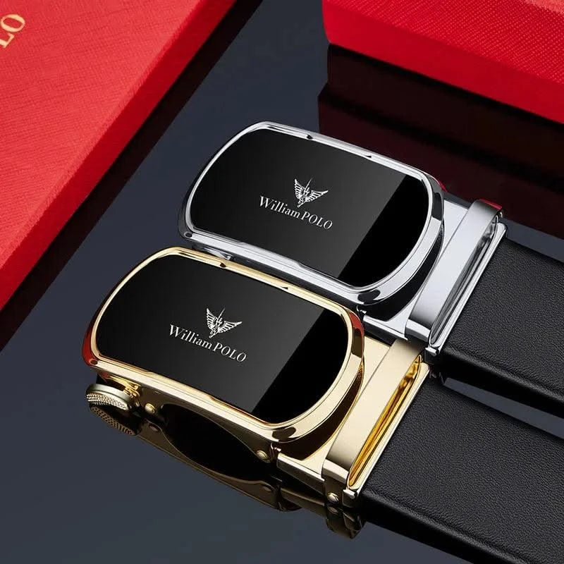 Automatic Buckle Belt  Business Casual Dress Belts Gift for Men