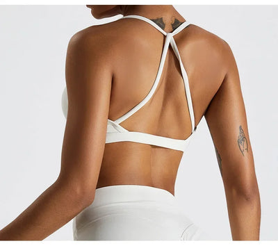 Sexy Scrunch Sports Bra Gym Top Women Running Back Cross Top Women Sportswear Yoga Underwear Fitness Workout Yoga ClothingWomen