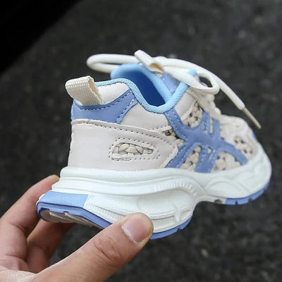 Children's sports shoes for boys and girls, new style for summer 2025, single mesh upper for breathability