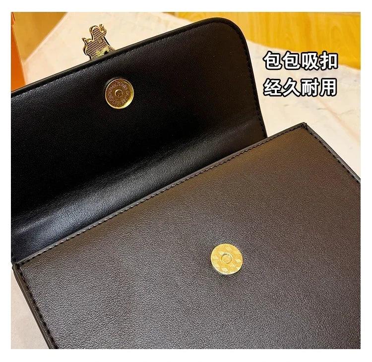 Designer 2025 Women's Luxury Solid Color Leather Handbag Fashion Crossbody Shoulder Purse Elegant Tote Handbag