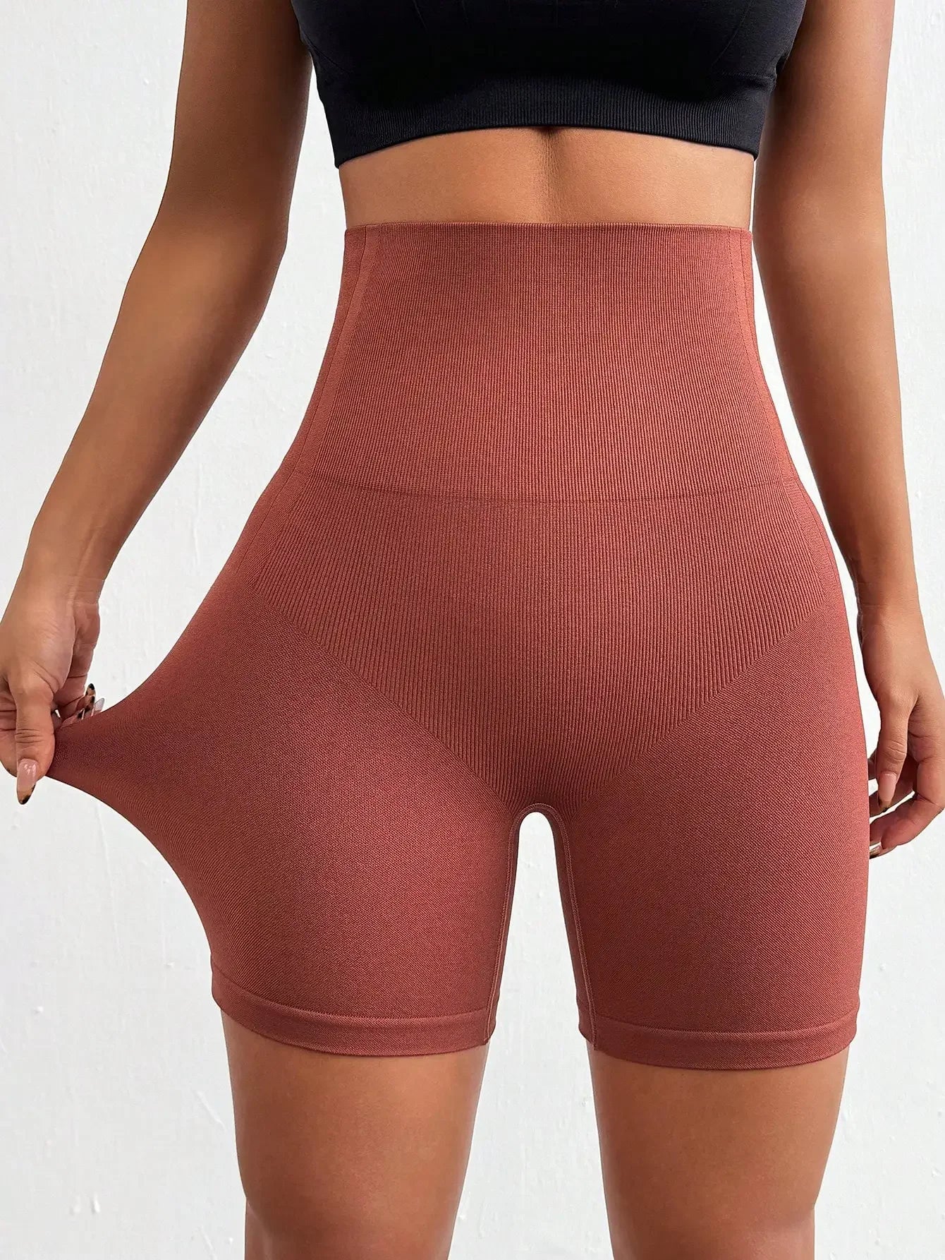 Womens Biker Shorts 6 Inches High Waisted Workout Running Volleyball Yoga Shorts