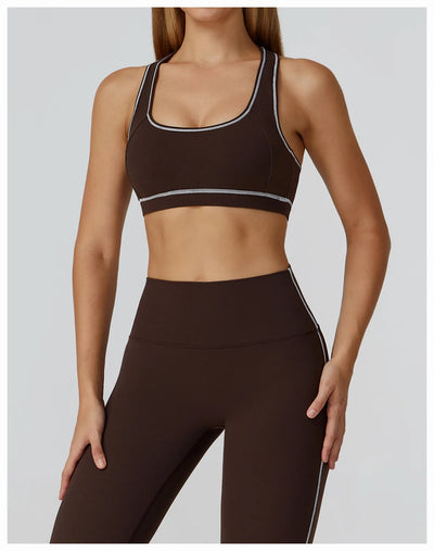 Yoga Bra Women Breathable Sports Bra Anti-Sweat Fitness Shockproof Crop Top Push Up Gym High Strength Workout Underwear