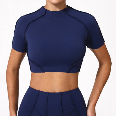 Women Yoga Top No Padded Sport T Shirts Fitness Clothes Short Sleeve Yoga Shirt Gym Top Running Active Wear Sport Tops