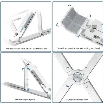 Laptop Stand Ergonomic Adjustable Stand AIDS Computer Cooling Performance Efficient Multi-angle Adjustment Tablet Available