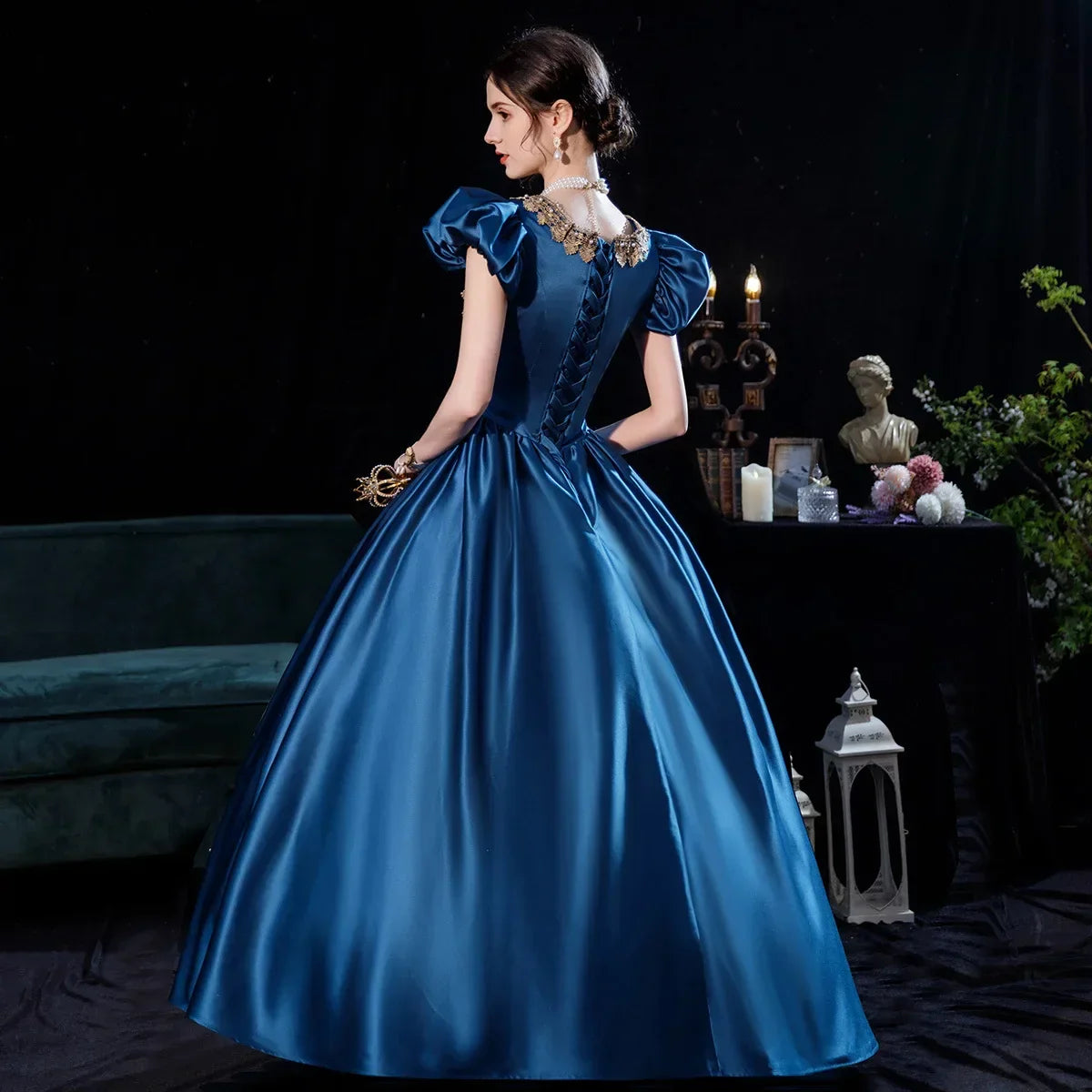 Customized Ball Gown Medieval Dresses Court Victorian Marie Birthday Party Gowns Masquerade Theater Halloween Abendkleider
