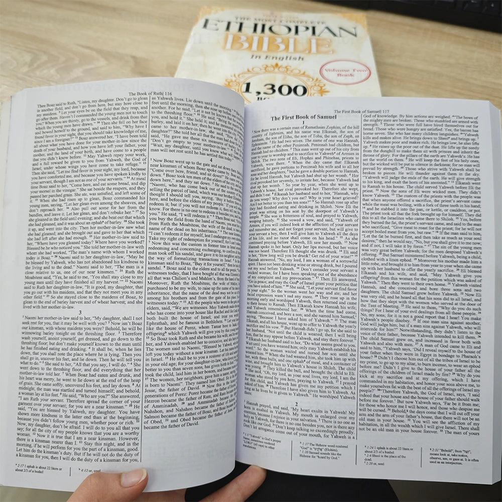 THE MOST COMPLETE ETHIOPIAN BIBLE In English, Containing 1,300 Books with 88 New Additions and Missing Apocrypha, Book of Enoch
