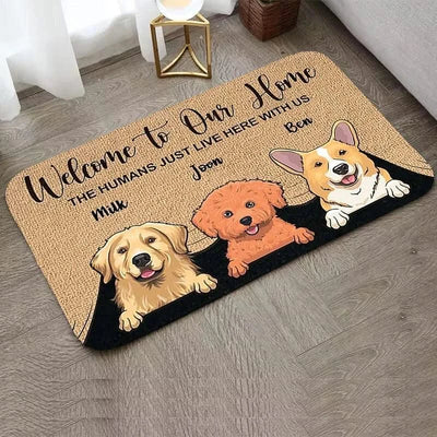Custom Cute Cat Dog Children Room Mat Kitchen and Home Items Entrance Carpet Floor Mats Washable Non-slip Kitchen Rug Rugs Foot