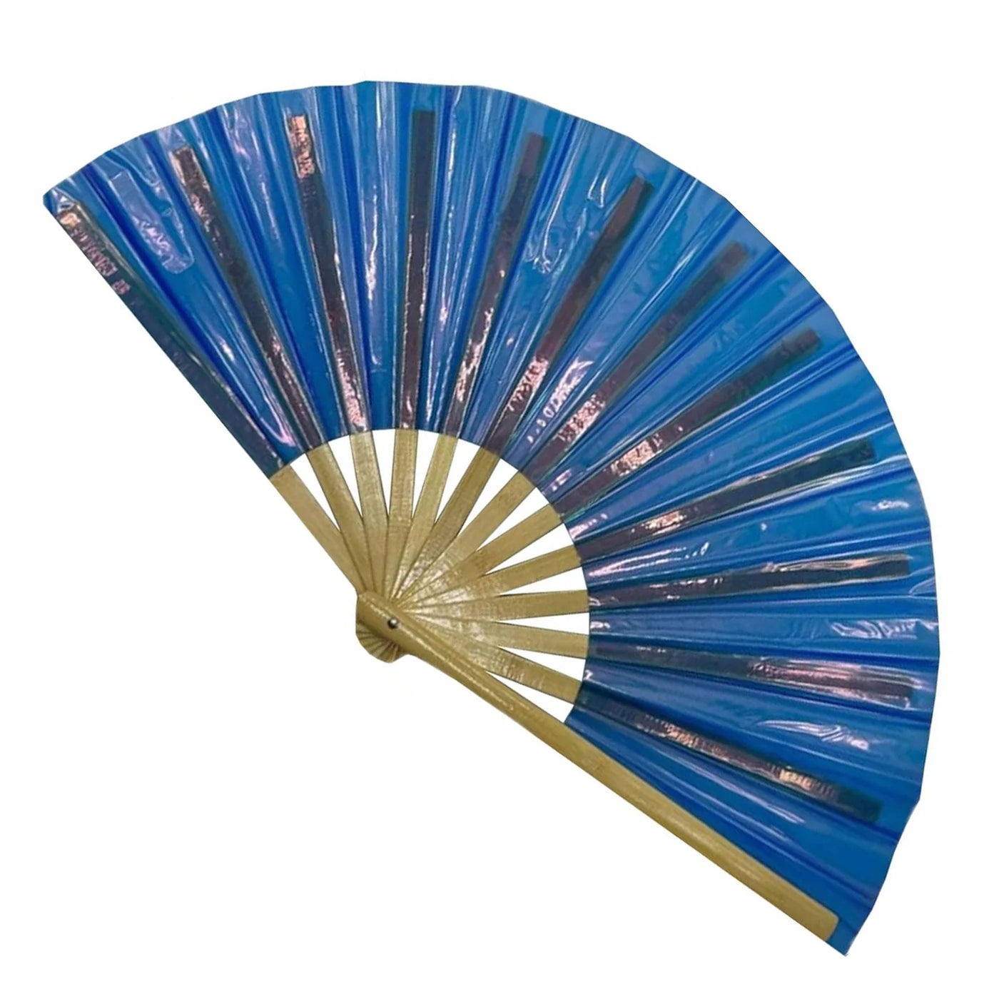 Holographic Hand Fan Raves Fans for Men Women Foldable Craft Holding Lasers Colors Hand Fan for Holiday Party