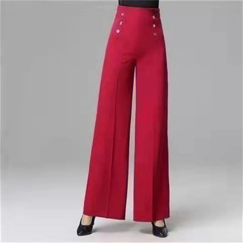 Women Wide Leg Pants 2023 Spring Summer Solid High Waist Long Casual Pants Korean Loose Dance Female Trousers Women's Clothing