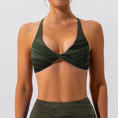 Sexy Gym Top Women Crease Sports Bra Running Back Cross Yoga Bra Breathable Sports Underwear Women Fitness Workout Top Women
