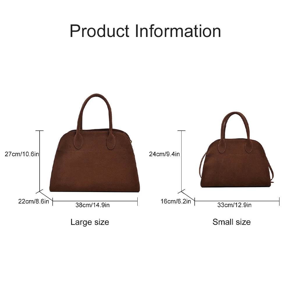 Women's handbag high-end women's luxury minimalist designer large capacity shoulder bag retro unique personality handbag-A-DH