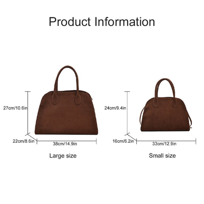 Women's handbag high-end women's luxury minimalist designer large capacity shoulder bag retro unique personality handbag-A-DH