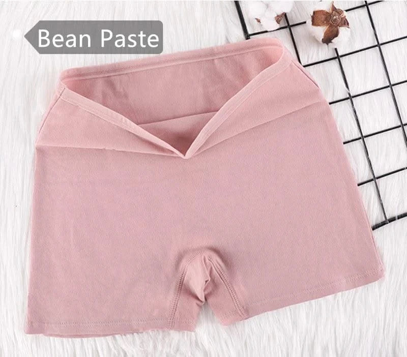Ladies' Boxer Briefs Women's High Waist Large Size Quarter Underwear Female Cozy Cotton Antibacterial Legging Flat Legged Shorts