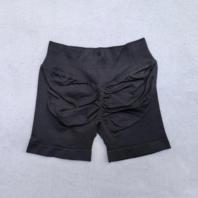 Gym Shorts Women Fitness Sports Biker Shorts 4.5" Low Ribbed Band Yoga Shorts Workout Scrunch Butt Seamless Leggings