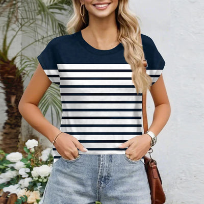 Womens Summer Tops Going Out Workout Outfits Spring Short-sleeved T Shirts Business Casual Dressy Fashion Trendy Clothes 2025
