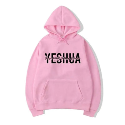 Yeshua women's Christian hooded sweatshirt printed with biblical scriptures, religious hooded sweatshirt, gift of faith, Jesus'