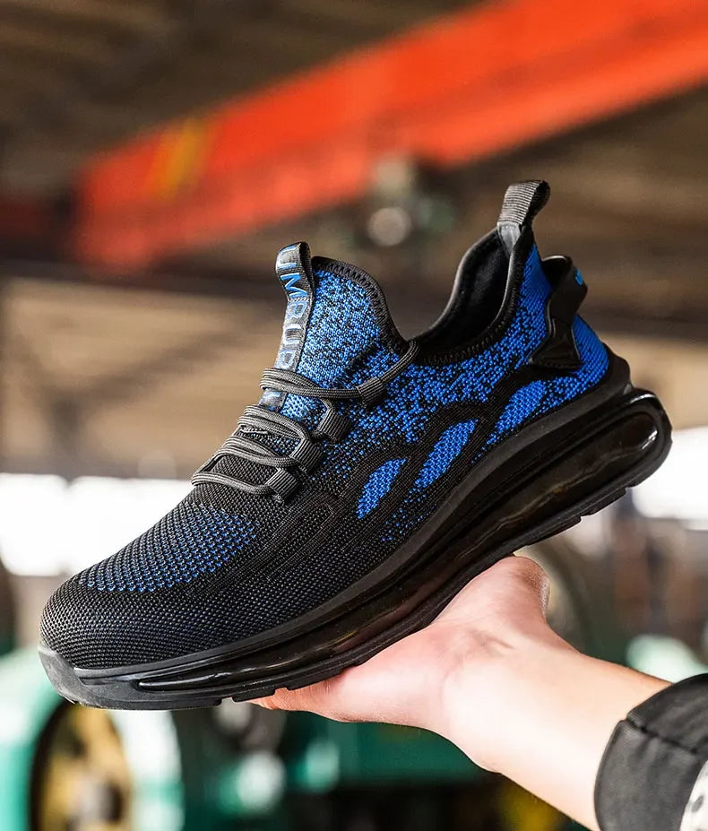 Non Slip Lightweight Breathable Sneakers for Women Steel Toe Indestructible Safety Shoes Anti-puncture Protection Safety Shoes