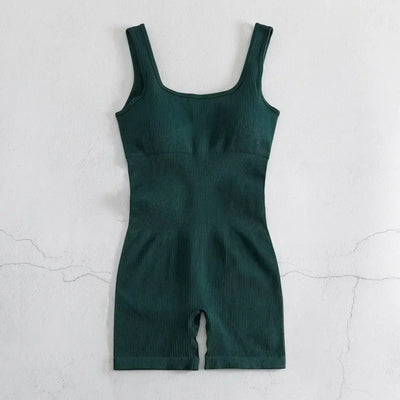 Women's Sleeveless Jumpsuit  Abdomen and Hips Women's Solid Color Sexy Tight-fitting Sports Yoga Jumpsuit  Fitness Clothes