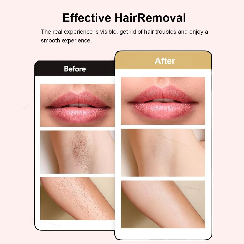 2 in 1 Electric Women Shaver For Bikini Body Leg Armpit Hair Trimmer Dual-Head Ladies Face Mustache Razor Painless Hair Remover