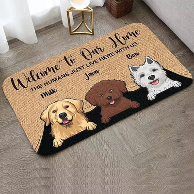 Custom Cute Cat Dog Children Room Mat Kitchen and Home Items Entrance Carpet Floor Mats Washable Non-slip Kitchen Rug Rugs Foot