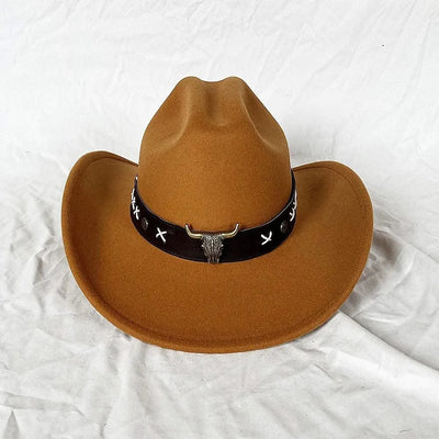 Men's Western Women's Cowboy Hat Army Green Men's Women's Cowboy Jazz Hat Wide Brim Felt Fedora Sombrero Hombre