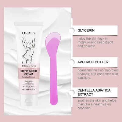 Intimate Areas Painless Hair Remover Cream Hair Growth Inhibitor Armpit Leg Permanent Depilatory Smooth Moisturizing Skin Care