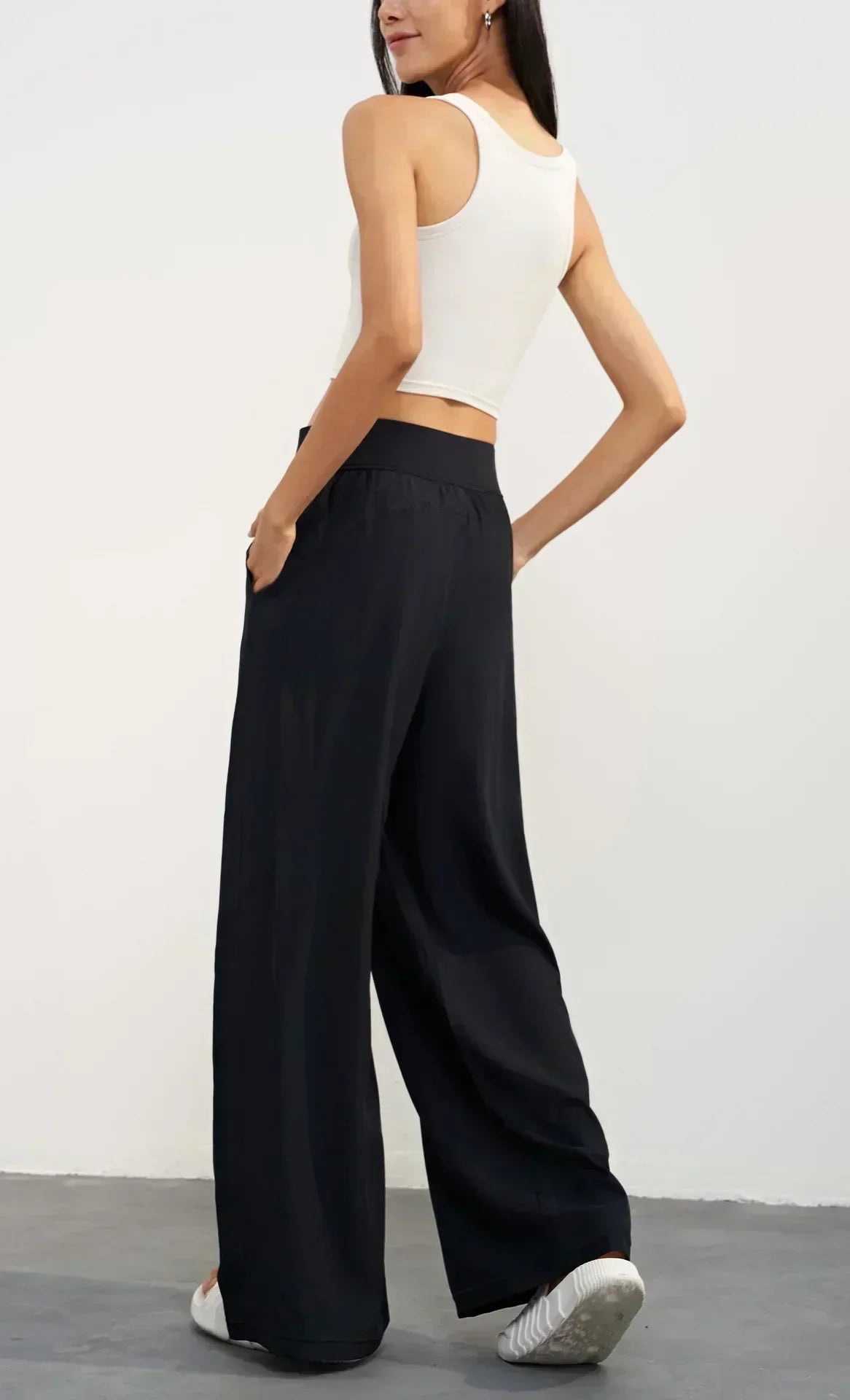High-waisted wide-leg pants women summer new running yoga fitness pants