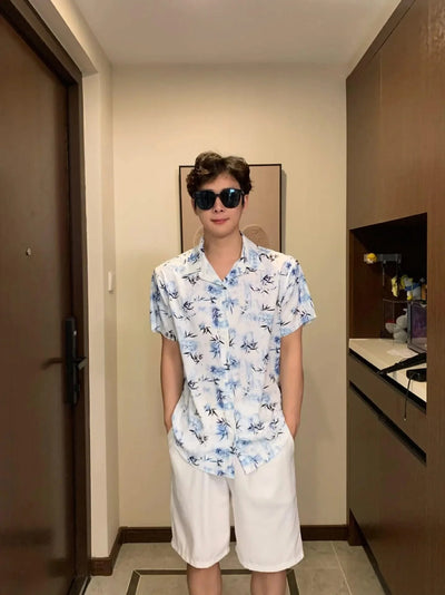 Resort Couple Look Parents and Children Summer Clothes Family Matching Holiday Clothing Mom Daughter Beach Dress Dad Son Shirts